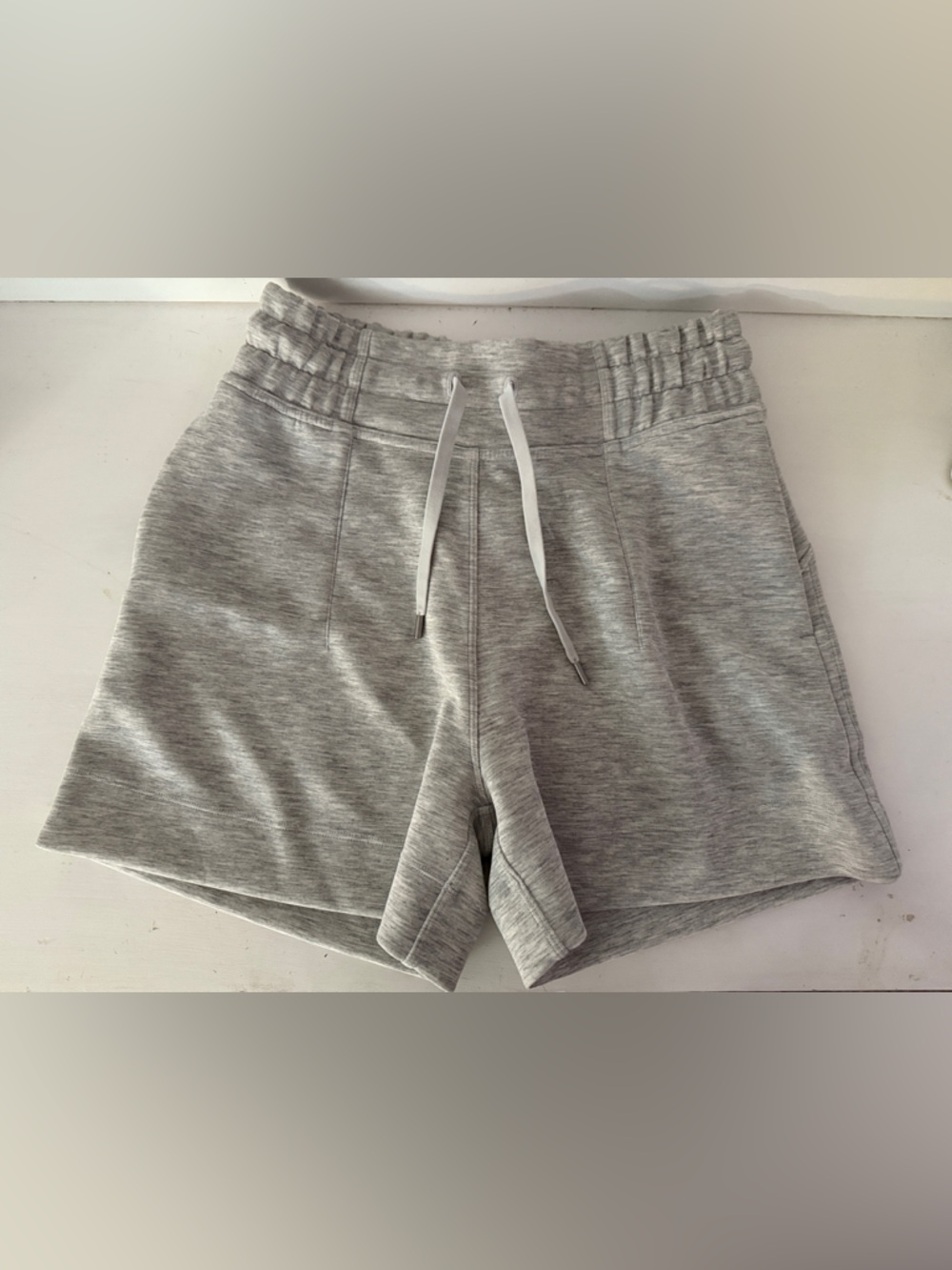 Lululemon Heather Gray Athletic Drawstring Shorts